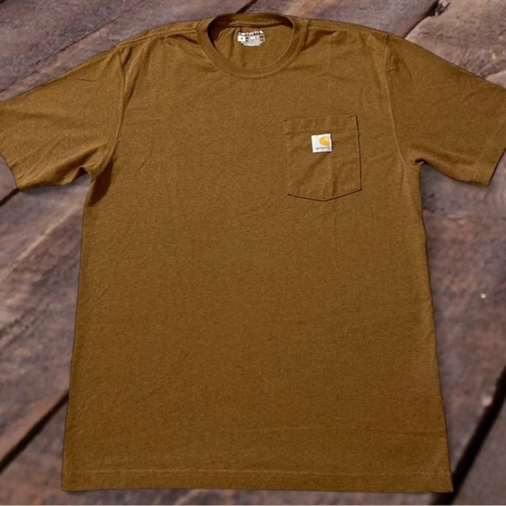 NWOT - Carhartt Mens Brown Pocket Tee